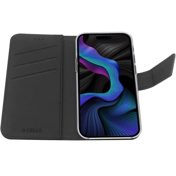 Wally Wallet Case Galaxy S23 FE musta