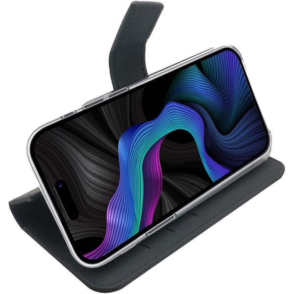 Wally Wallet Case Galaxy S23 FE musta