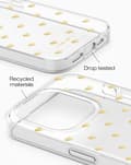 Miniatyrbillede 6 af 10: Clear Case iPhone 15 Pro Golden Hearts