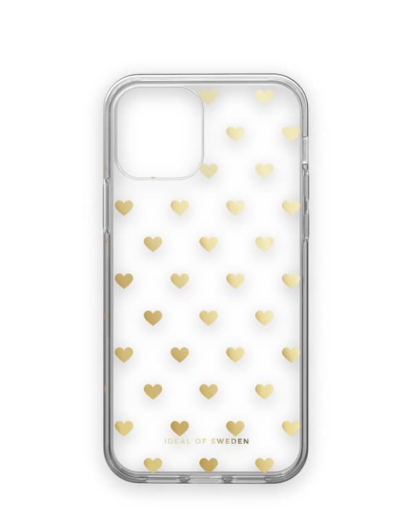 Clear Case iPhone 12 / 12 Pro Golden Hearts