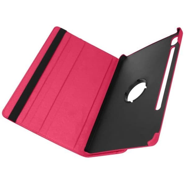 Foliofodral till Samsung Tab S9 FE Roterande stativ Liggande porträtt Fuchsia