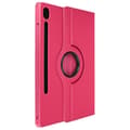 Miniatyrbild 1 av 4: Foliofodral till Samsung Tab S9 FE Roterande stativ Liggande porträtt Fuchsia