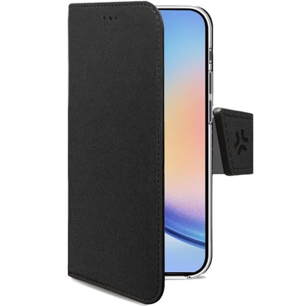 Wally Wallet Case Galaxy A35 5G musta