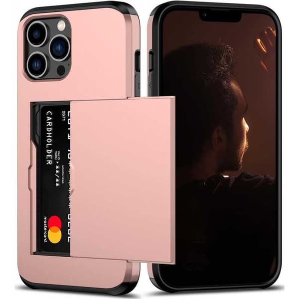 iPhone 13 Pro Max Stødsikkert dækkortrum StreetWise - Rose Gold