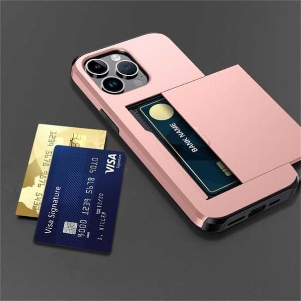 iPhone 15 Pro Stødsikkert dækkortrum StreetWise - Rose Gold