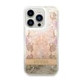 Miniatyrbild 3 av 4: Guess Liquid Glitter Paisley - Fodral för iPhone 14 Pro (guld) - 3666339088484