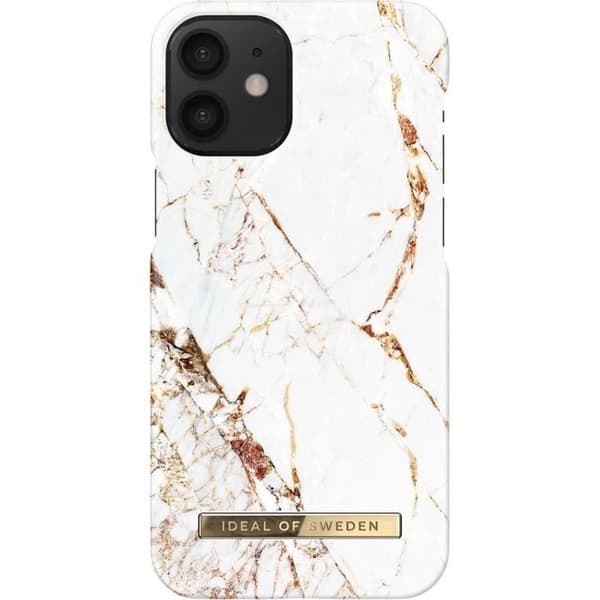 Coque - IDEAL OF SWEDEN - iPhone 12 Mini - Carrara Gold - Flerfärgad - Mjuk