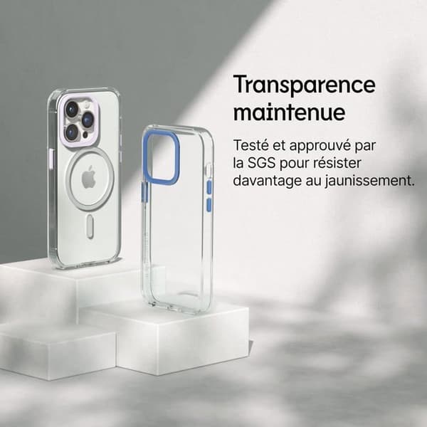 RhinoShield Clear för [iPhone 14 Pro Max] | Motstår gulning, hög transparens - Svart fotolinskontur