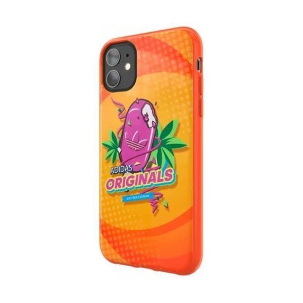 Skyddsskal - adidas - iPhone 11 - Orange - Mjuk TPU - Stöttålig