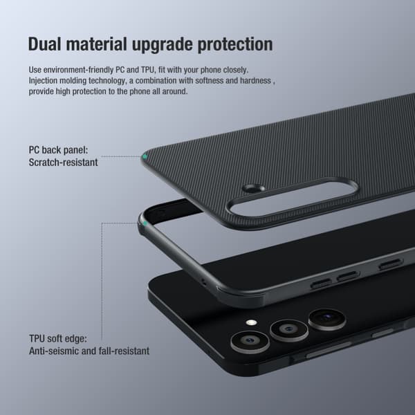 Nillkin Samsung Galaxy A55 Kuori Super Frosted Shield Pro Musta