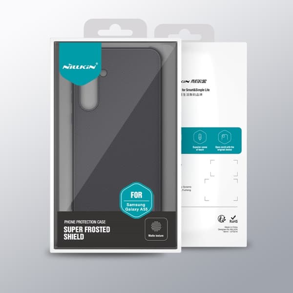 Nillkin Samsung Galaxy A55 Kuori Super Frosted Shield Pro Musta