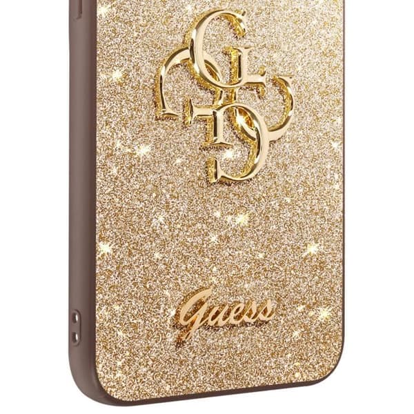 Fodral till Samsung Galaxy S23 FE Glitter Silicone Rigid Guess Gold