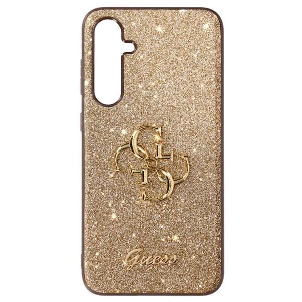 Fodral till Samsung Galaxy S23 FE Glitter Silicone Rigid Guess Gold