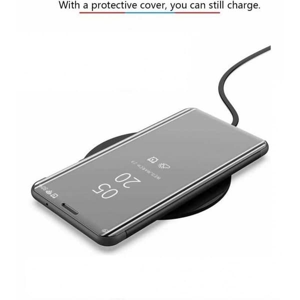 Samsung A15 5G Smart Flip Case Clear View Standing V2 Rocket