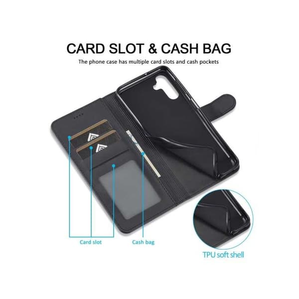 LC.IMEEKE Plånboksfodral Samsung A35 5G - Svart