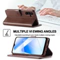 Miniatyrbillede 7 af 8: LC.IMEEKE pungetui til Samsung A35 5G - Mørkebrun