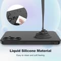 Miniatyrbillede 3 af 8: Samsung A35 5G gummibelagt mat sort silikonecover