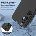 Miniatyrbillede 7 af 8: Samsung A35 5G gummibelagt mat sort silikonecover