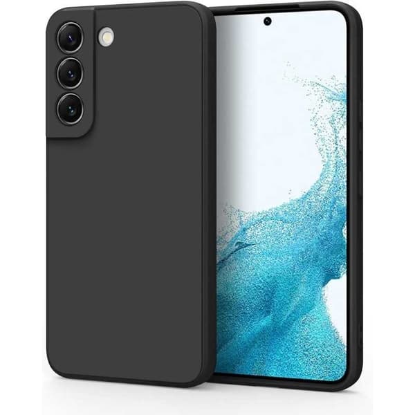 Samsung S21 FE Gummieret skalvæske - Sort