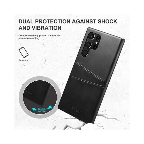 Samsung S24 Ultra Stötdämpande Mobilskal Korthållare Suteni