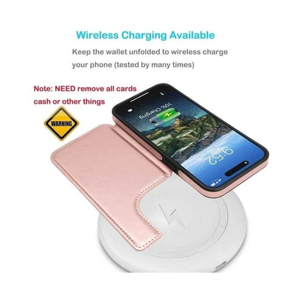 iPhone 14 / 13 Shockproof Cover Kortholder 3-SLOT Flippr - Rosenguld