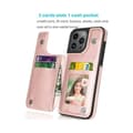 Miniatyrbillede 2 af 6: iPhone 14 / 13 Shockproof Cover Kortholder 3-SLOT Flippr - Rosenguld