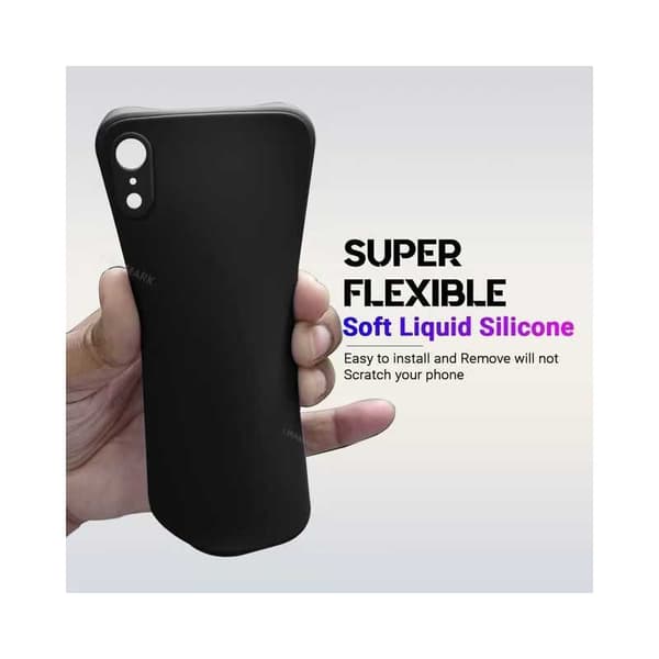 iPhone XR Gummieret skalvæske - Sort
