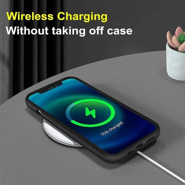 iPhone X / XS Gummibelagd Mattsvart Skal Kameraskydd Liquid - Svart