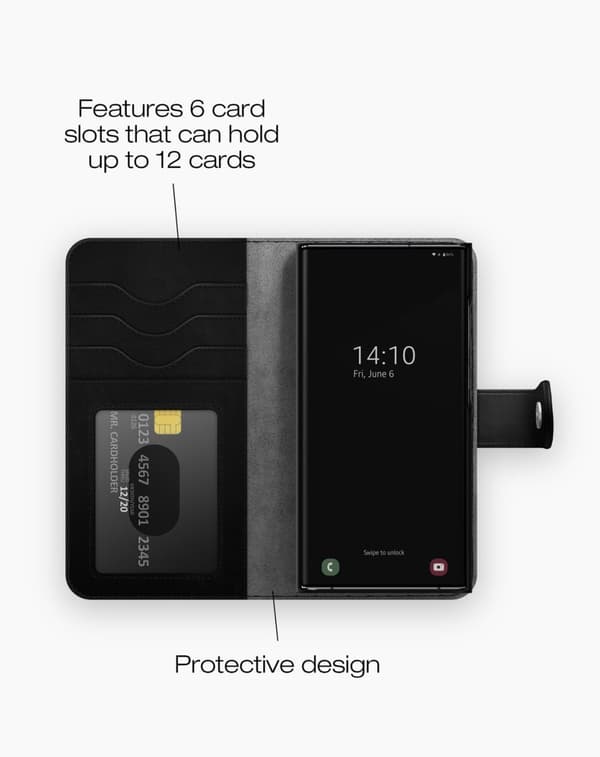 Magnet Wallet+ Galaxy S24 Ultra Black