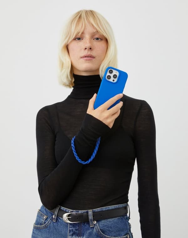 Phone Wristlet Strap Cobalt Blue