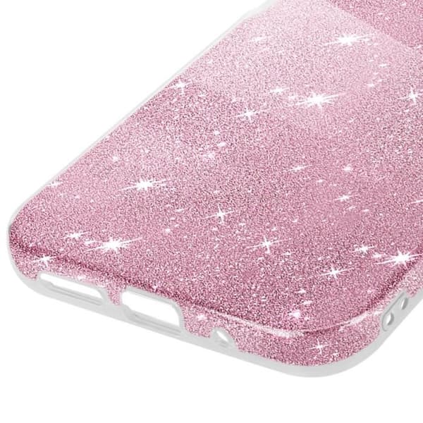 Fodral till Xiaomi Redmi 12 - AVIZAR - Halvstyvt silikonglitter - Rosa