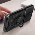 Miniatyrbild 4 av 4: Fodral för Xiaomi Redmi 13C Ring Support Sliding Camera Cover Black