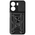 Miniatyrbild 1 av 4: Fodral för Xiaomi Redmi 13C Ring Support Sliding Camera Cover Black