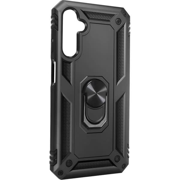 Fodral för Samsung A25 5G Hybrid Ring Magnetic Support Svart - AVIZAR - Stel - Syntet - Blandat