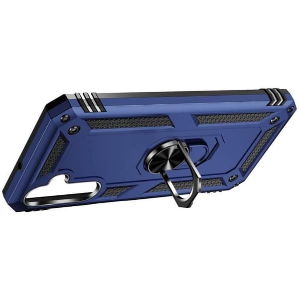 AVIZAR Skyddsfodral för Samsung A25 5G - Hybrid Ring Magnetic Support - Midnattsblå