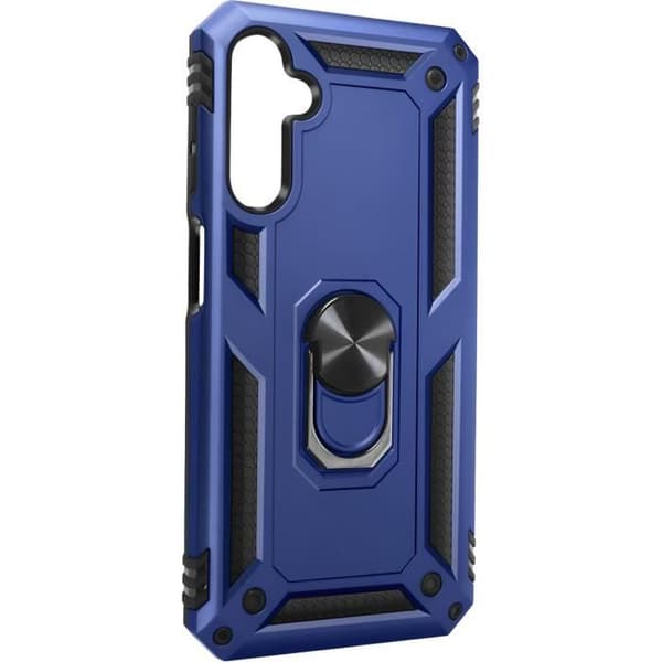 AVIZAR Skyddsfodral för Samsung A25 5G - Hybrid Ring Magnetic Support - Midnattsblå