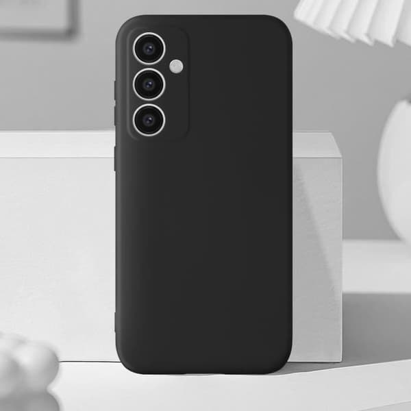 Fodral till Samsung Galaxy S23 FE Halvstyv Soft-touch Fast Cover Svart