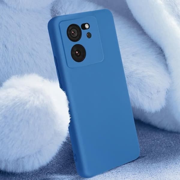 Fodral för Xiaomi 13T och 13T Pro - AVIZAR - Halvstyvt mjukt anti-fingeravtryck Blå