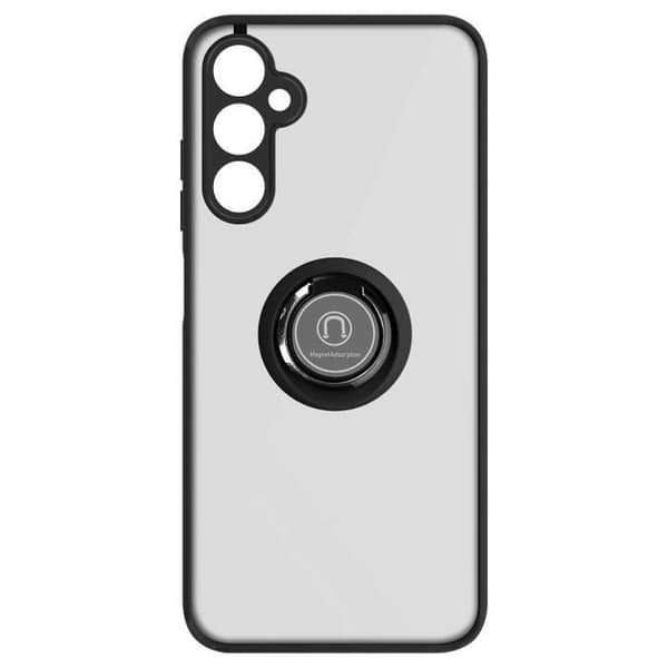 Fodral till Samsung Galaxy A05s - AVIZAR - Metal Ring Support Funktion Svart