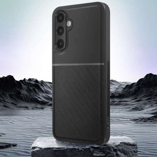 AVIZAR Skyddsfodral för Samsung Galaxy A25 5G - Svart - Hårt med mjuk stötsäker kontur
