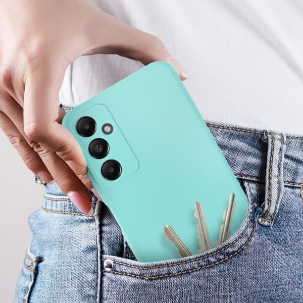 Fodral till Samsung Galaxy A05s - AVIZAR - Halvstyv Soft-touch Anti-fingeravtryck Turkos