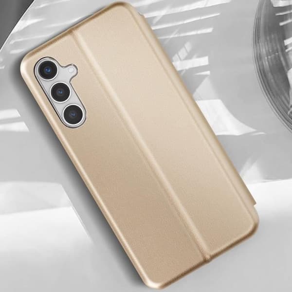AVIZAR fodral till Samsung Galaxy A25 5G - Korthållare och videostöd - Gul