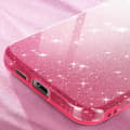 Miniatyrbild 4 av 4: Fodral till Samsung Galaxy S24 Plus Glitter Silikon Halvstyv Fin Vit / Rosa - AVIZAR - Glamour - Blandat