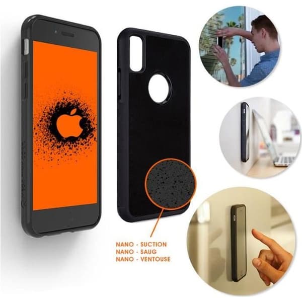 SHOP-STORY - Anti-Gravity-fodral för iPhone XR med nanosugkopp för grepp på släta ytor