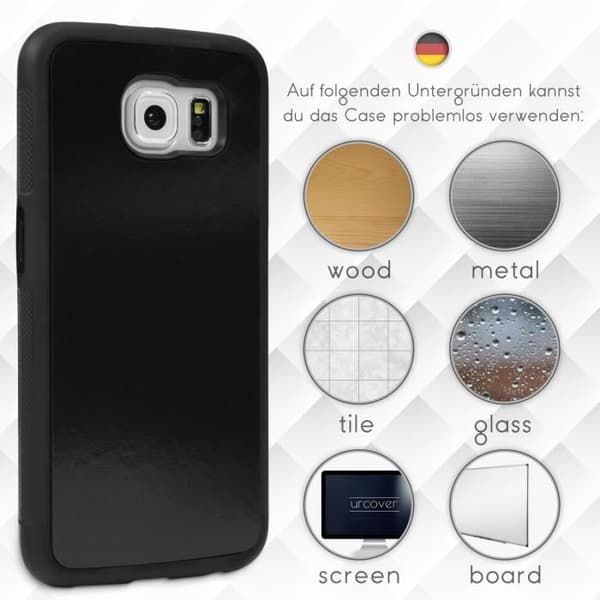 Coque Gravity Case - URCOVER - Samsung Galaxy S6 - TPU - Svart - Optimal skydd