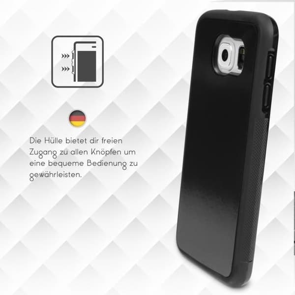 Coque Gravity Case - URCOVER - Samsung Galaxy S6 - TPU - Svart - Optimal skydd