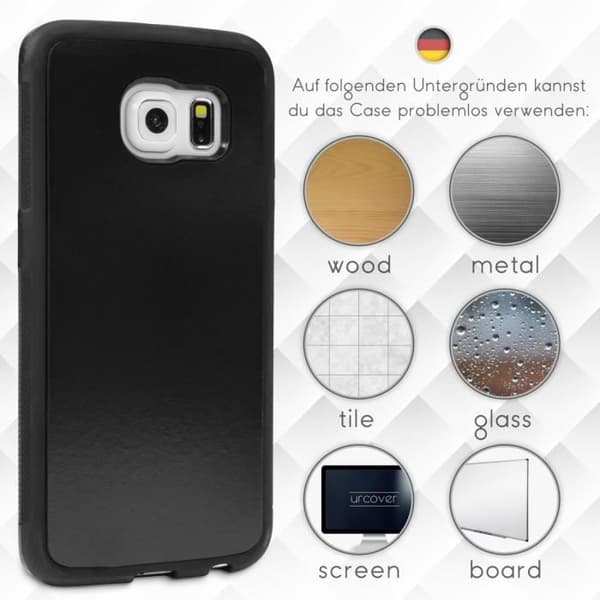 Coque - URCOVER - Gravity Case - Samsung Galaxy S7 Edge - TPU - Svart - Optimal skydd