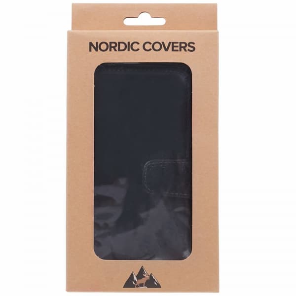 Nordic Covers Samsung Galaxy A05s Kotelo Essential Leather Raven Black