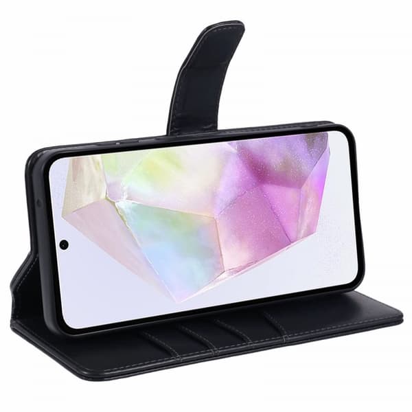 Nordic Covers Samsung Galaxy A35 Kotelo Essential Leather Raven Black