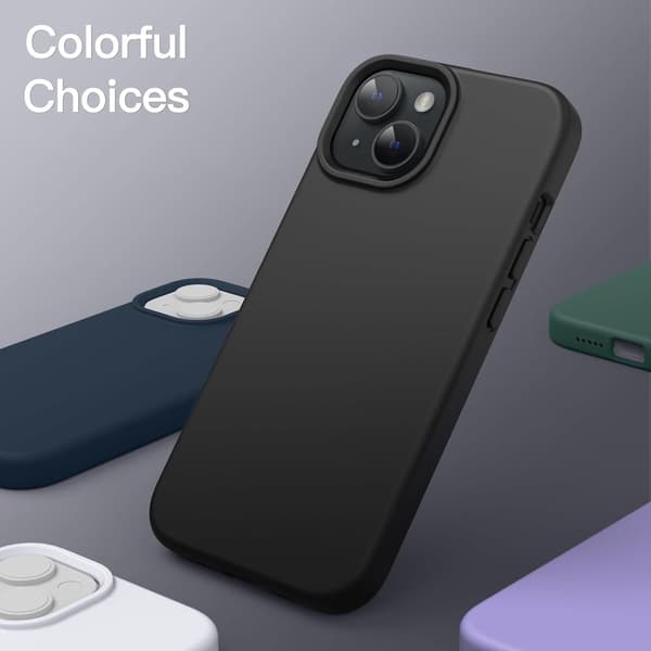 iPhone 13 matt svart silikondeksel